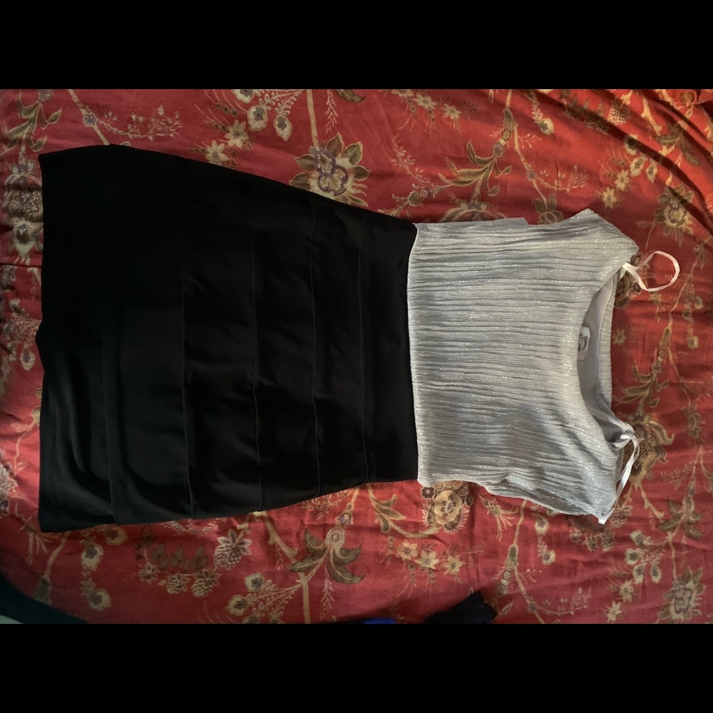 Blacks and Grey bodycon dress